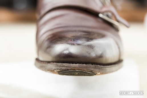 Plastic to tap on dress shoe