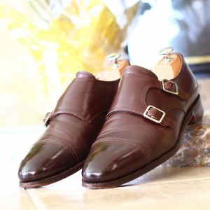 Meermin Double Monk Dark Brown Calf